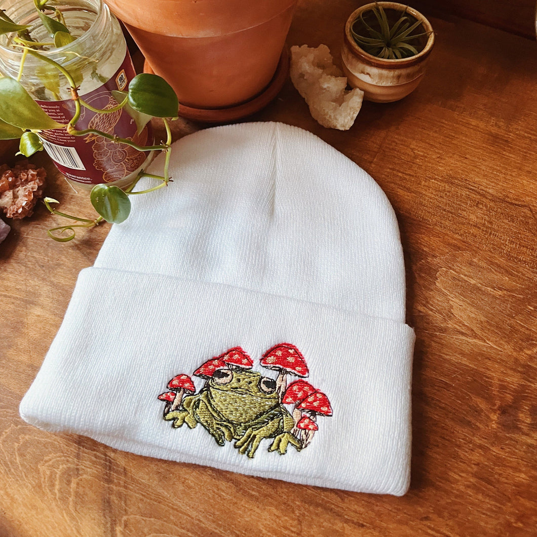 Mushroom Frog Beanie