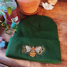 Load image into Gallery viewer, Floral Bee Beanie
