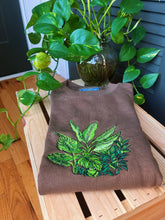 Load image into Gallery viewer, Mocha Botanical Frog Embroidered Crewneck
