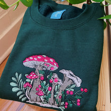 Load image into Gallery viewer, Forest Winter Mushrooms Embroidered Crewneck
