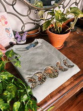 Load image into Gallery viewer, Sage Floral Moon Phase Crewneck
