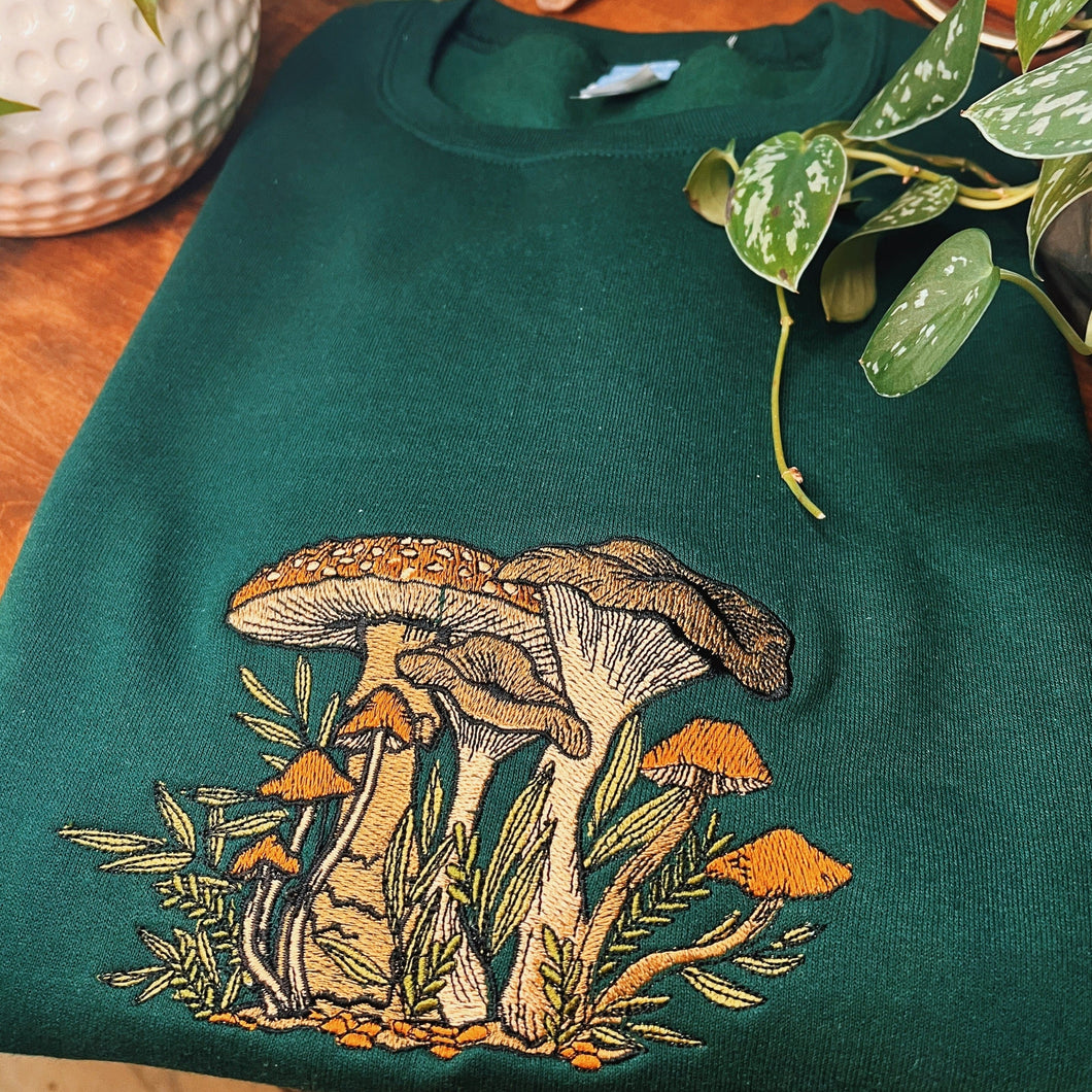 Forest Fungi Foliage Crewneck