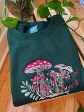 Load image into Gallery viewer, Forest Winter Mushrooms Embroidered Crewneck
