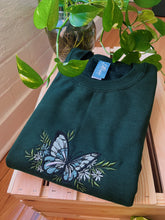 Load image into Gallery viewer, Forest Butterfly Embroidered Crewneck
