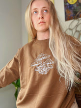 Load image into Gallery viewer, Mocha Embroidered Crewneck
