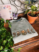 Load image into Gallery viewer, Sage Floral Moon Phase Crewneck
