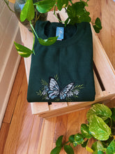 Load image into Gallery viewer, Forest Butterfly Embroidered Crewneck
