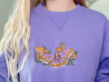 Load image into Gallery viewer, Lavender Mushroom Moth 100% Cotton Crewneck
