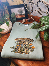 Load image into Gallery viewer, Sage Fungi Foliage Crewneck
