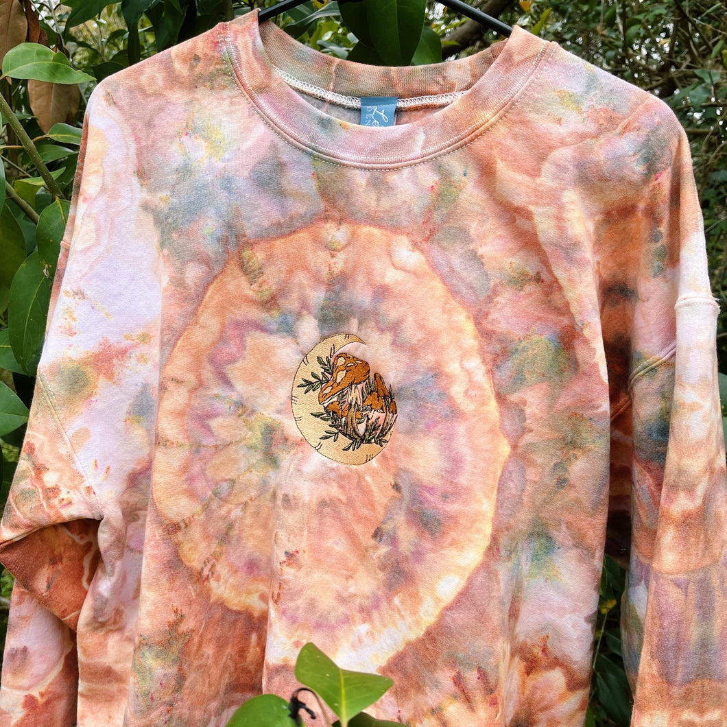 Mush Moon x Geode Dyed Crewneck (large)